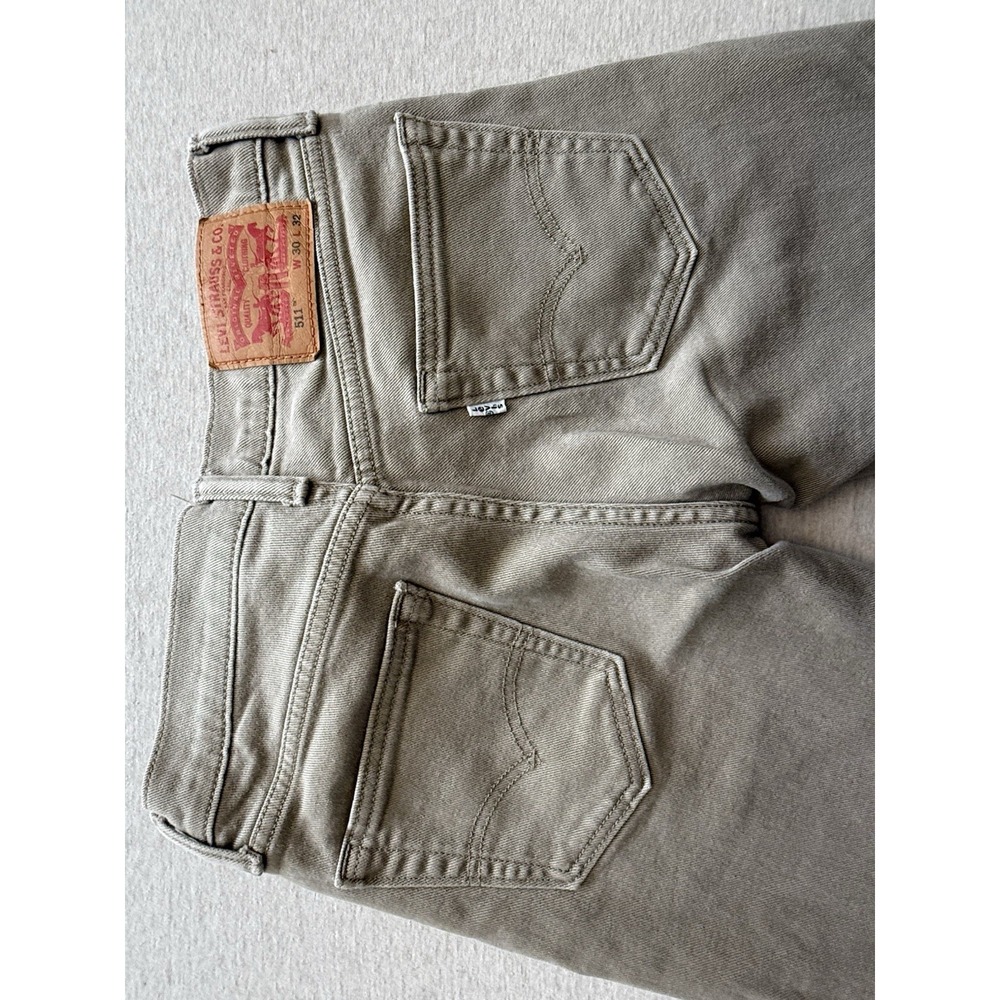 Levi's 511 Woman's 30x32 Beige Jeans White Tag Straight Leg